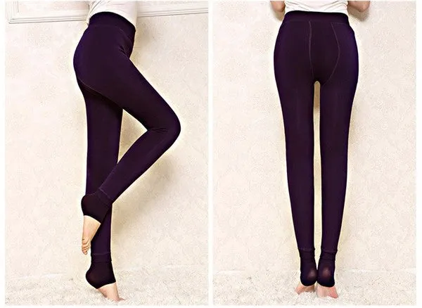 VenusFox Warm High Waist Velvet Leggings