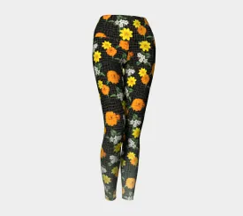 Warm Floral Yoga Leggings