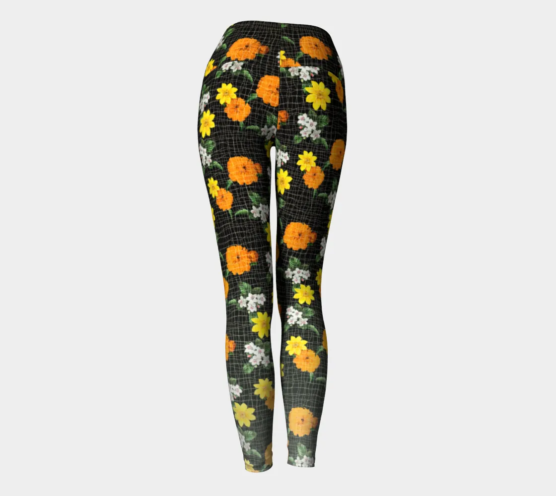 Warm Floral Yoga Leggings