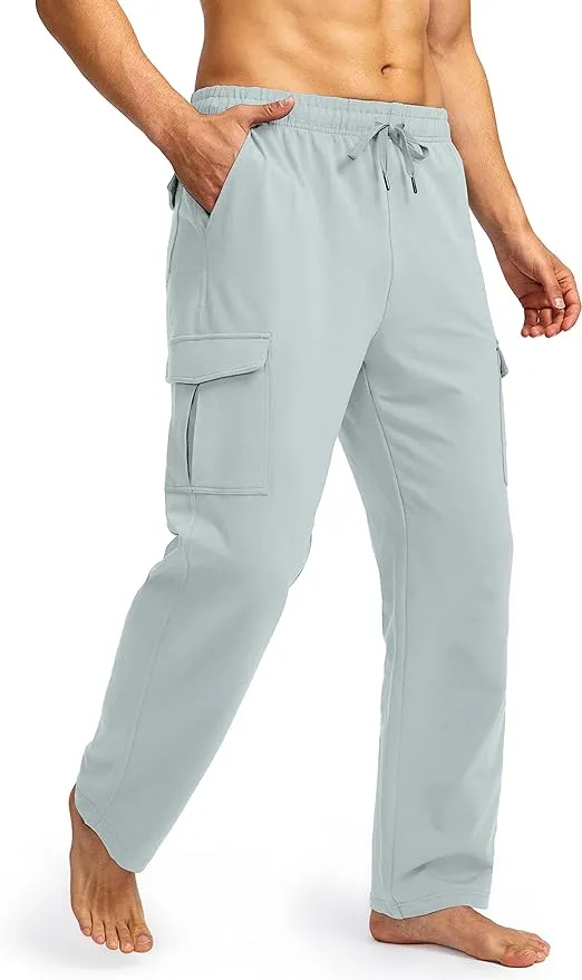 Wholesale Men's Cotton Sweatpants With Cargo Pockets - All Collors