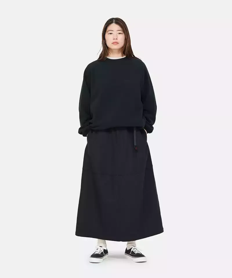 Wool Paneled Skirt